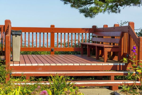 Redwood Deck Construction in Fredericksburg